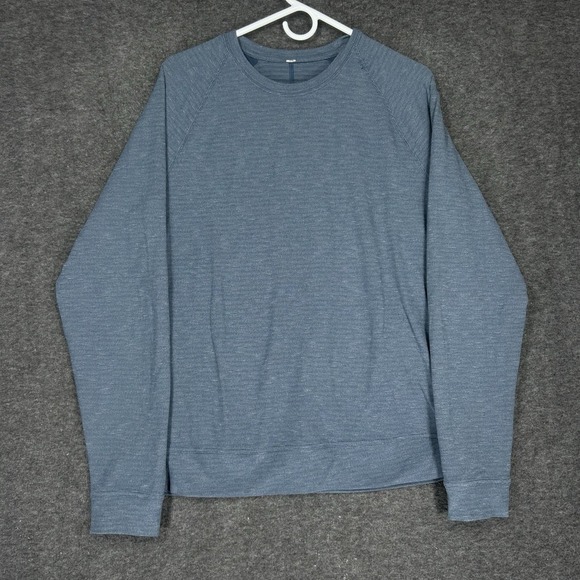 lululemon athletica Other - Lululemon Slitstream Long Sleeve Crew Sweater Mens M Blue Pullover Vented